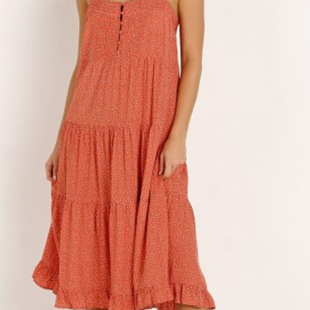 Auguste the Label Florence Market Midi Dress Rust